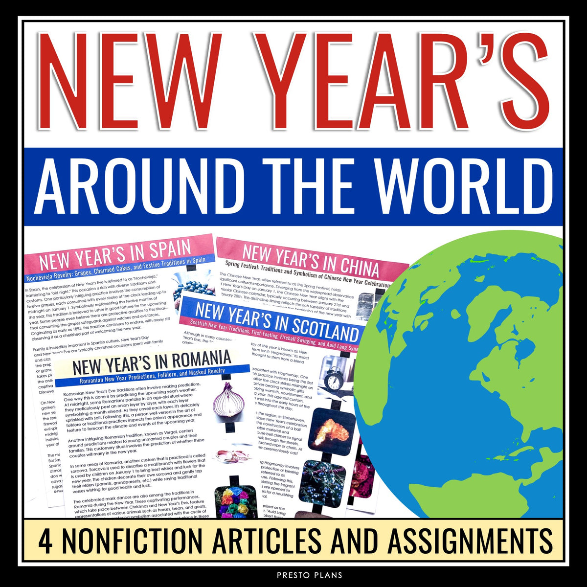 6 Elementary Texts to Read about New Years Around The World