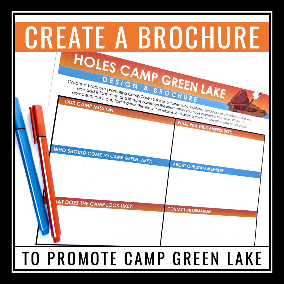 Welcome to Camp Green Lake - A Novel Study Bundle for HOLES by Louis Sachar