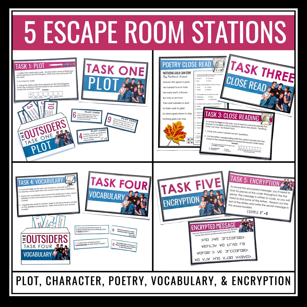 Holes Escape Room Novel Activity - Breakout Review for Louis