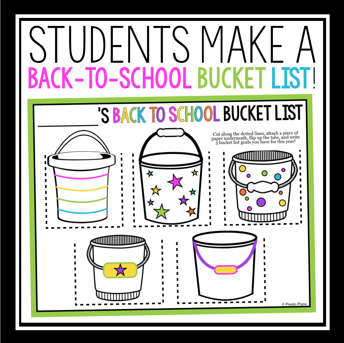 paper bucket template