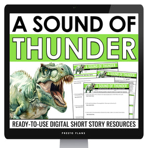 A Sound of Thunder by Ray Bradbury - Short Story Digital Lesson & Assignments