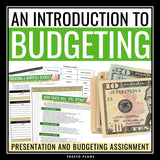 Budgeting Finances Presentation and Activity - Financial Literacy Life Skills