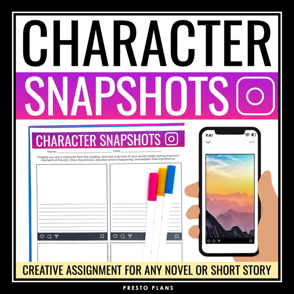 Character Analysis Assignment Any Novel or Short Story - Social Media Pictures