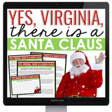 Christmas Nonfiction Digital Assignments - Yes, Virginia, There Is A Santa Claus