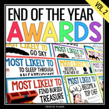 End of the Year Awards - Most Likely To Edition Student Award Certificates Vol 2