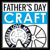 Father's Day Activity -  Interactive Wheel Craft Assignment for Father's Day