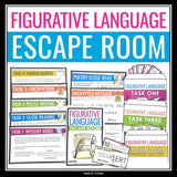 Figurative Language Escape Room Activity - Literary Devices Breakout Review