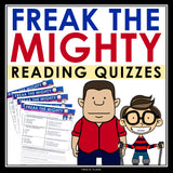 Freak the Mighty Quizzes - Multiple Choice and Quote Chapter Reading Quizzes