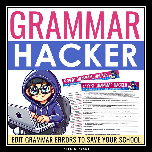 Grammar Worksheet Assignment - Editing Grammar and Punctuation - Technology