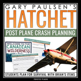 Hatchet Activity - Plane Crash Survival Assignment for Gary Paulsen's Novel