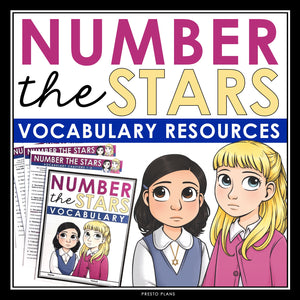 Number the Stars Vocabulary Booklet, Presentation, and Answer Key Definitions