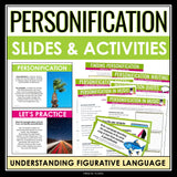 Personification Activities & Assignments Literary Devices & Figurative Language