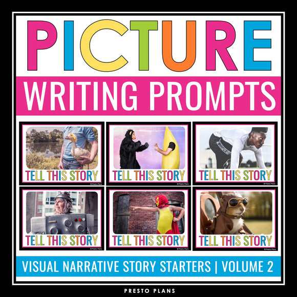 Narrative Writing Prompts - Photo Cards to Inspire Creative Writing - Volume 2