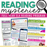 Reading Mysteries Program - Full Year Close Reading Inference Activities for ELA