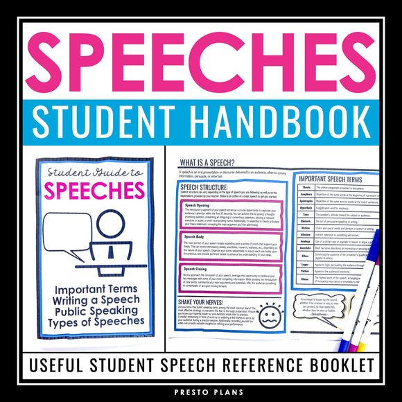 Speeches Introduction Booklet - Rhetorical Devices & Speech Writing Information