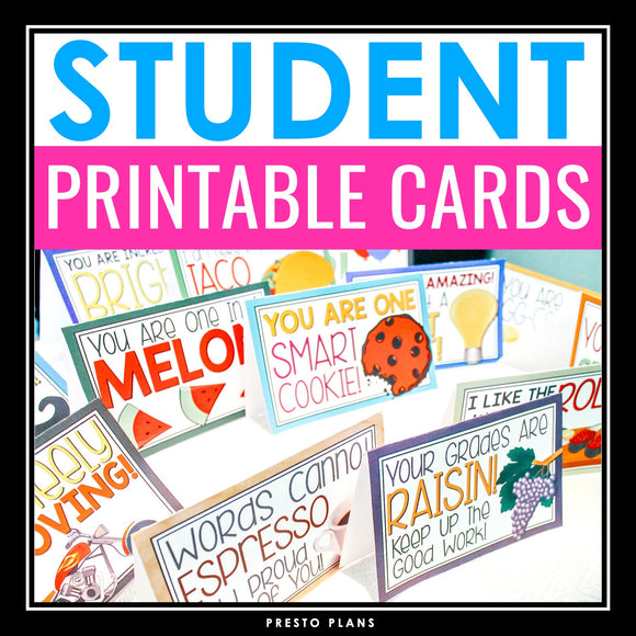 Gift for Students - Funny Greeting Cards with Puns - Creative Student Gift