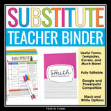 Substitute Teacher Binder - Forms, Templates, and Resources for Supply Teachers