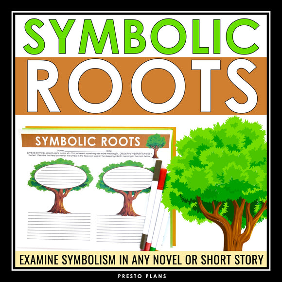 Symbolism Assignment For Any Novel or Short Story - Literary Elements Activity