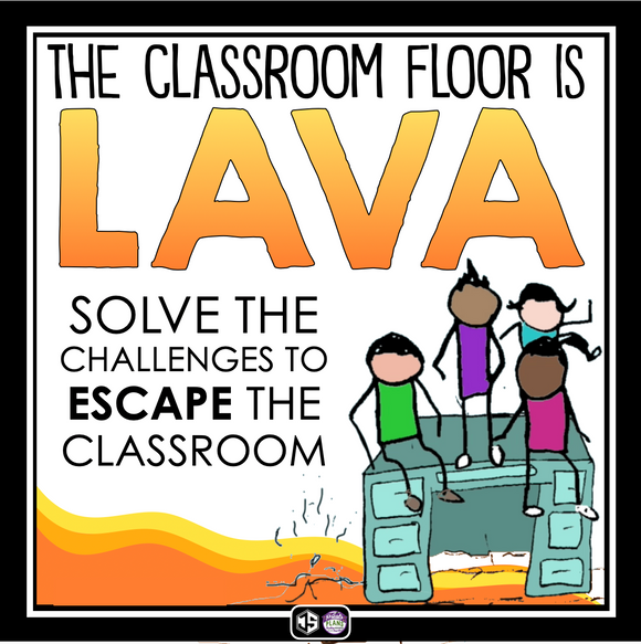 Back to School Escape Room - The Classroom Floor is Lava Breakout Game Activity