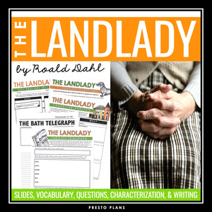 The Landlady by Roald Dahl - Short Story Unit Slides, Assignments, Activities