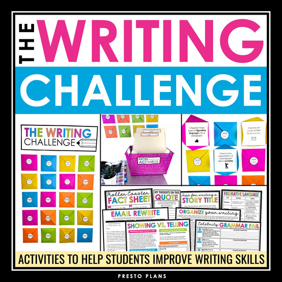 Writing Activities & Assignments Persuasive, Narrative, Expository, Descriptive