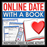 Reading Activity - Online Date With a Book Novel Choice Reading