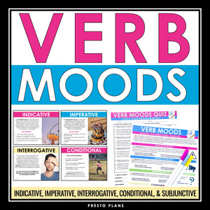 Verb Moods Grammar Lesson - Indicative, Interrogative, Conditional & Subjunctive