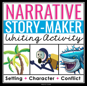 Narrative Writing Prompts - Creative Writing Story Starters - Story Elements