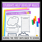 Back to School Rules Activity - Writing Class Rules with Students Assignment