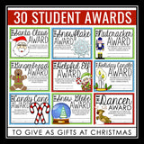 Christmas Awards - Holiday Student Awards Certificates - Christmas Gift