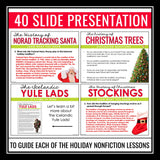 Christmas Reading Comprehension Bundle: 5 Nonfiction Articles & Assignments