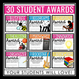 End of the Year Awards - Hashtag Edition Student Award Certificates
