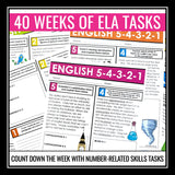 English Bell Ringers - Grammar, Vocab, Reading, Writing - Digital Print Bundle