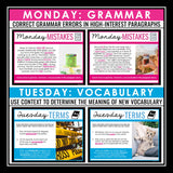 English Bell Ringers - Grammar, Vocabulary, Figurative Language - Digital Vol 3