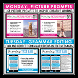 English Bell Ringers - Grammar, Word Choice, Writing, Debates, & Video - Vol 4