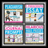 English Language Arts Resource Bundle - Posters, Slides, Assignments, Activities