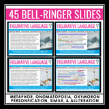 Figurative Language Bell Ringers and Task Cards - Literary Devices Activities