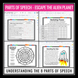 Grammar Escape Room Bell Ringer Activities Digital Bundle - Breakout Games