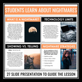 Halloween Nonfiction Assignments - Nightmares Activities and Creative Writing