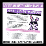 Easter Writing Assignment - How To Catch the Easter Bunny Instructional Writing