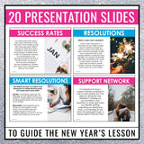 New Year's Resolutions Presentation & Assignments - New Year Goal Setting