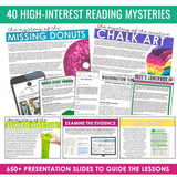 Reading Mysteries Program - Full Year Close Reading Inference Activities for ELA