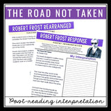 The Road Not Taken Activity - Creative Poetry Writing Assignment