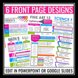 Syllabus Template - Editable Syllabus Infographic Templates for Back to School