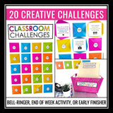 Back to School Activities - Classroom Challenge Activity and Bulletin Board