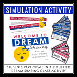 The Giver Activity - Dream Sharing Class Simulation Novel Interactive Activity