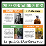 The Road Not Taken by Robert Frost Presentation, Assignments, & Activities