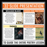 The Tyger and The Lamb by William Blake - Poetry Presentation & Assignments