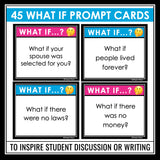 Discussion Activity - What If? Speaking Activity Prompt Cards and Assignments