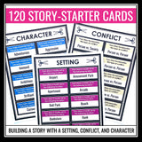 Narrative Writing Prompts - Creative Writing Story Starters - Story Elements